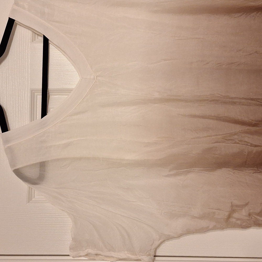 Ombre Silk overlay top Made in Italy M/L - Picture 3 of 6